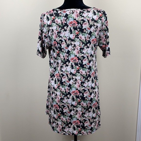 LolaRoe short sleeve Floral Prints Tunic/Dress Top - Picture 4 of 9